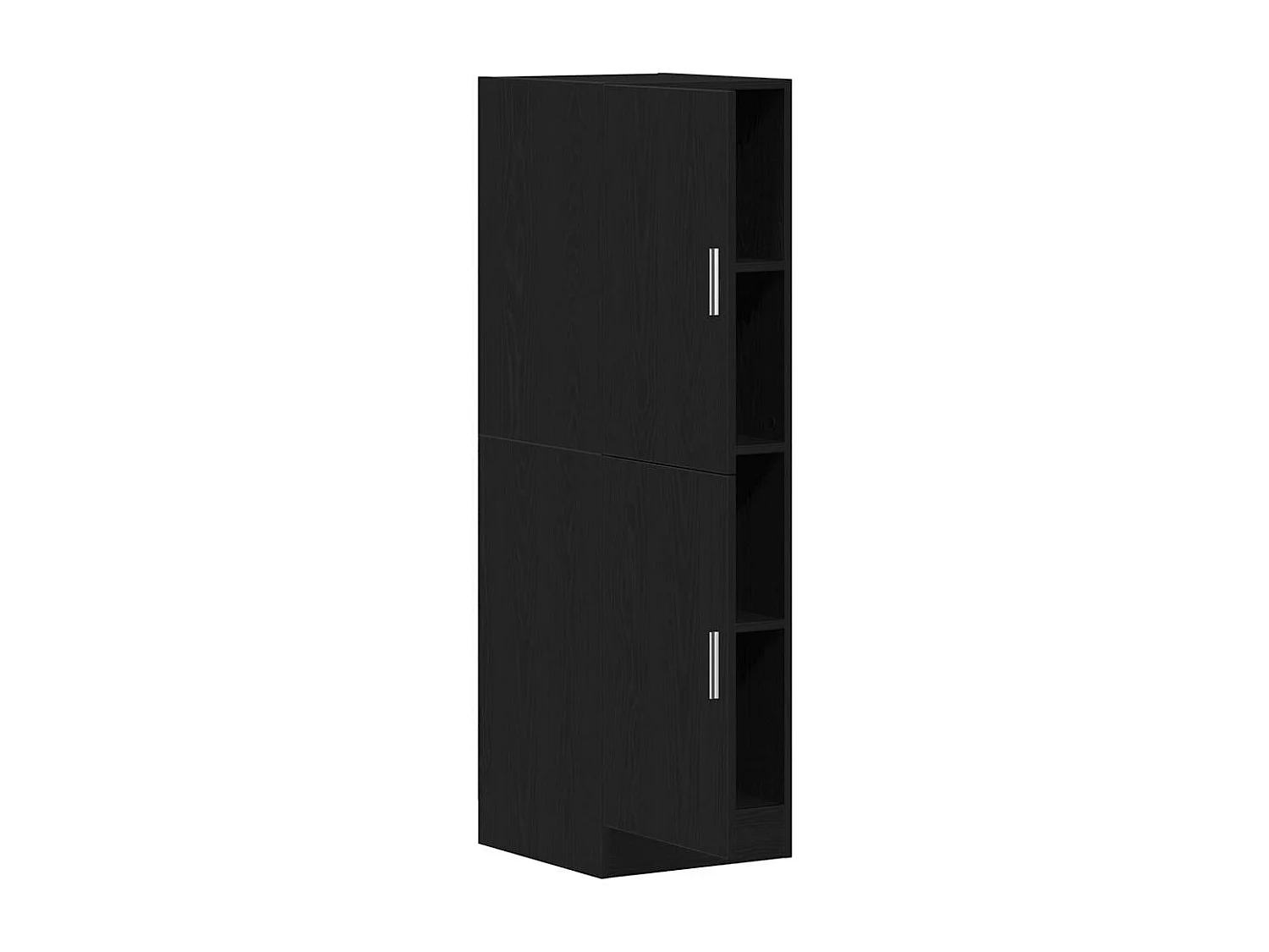 Mobile da Cucina Nero 38x41,5x131,5 cm Legno Multistrato