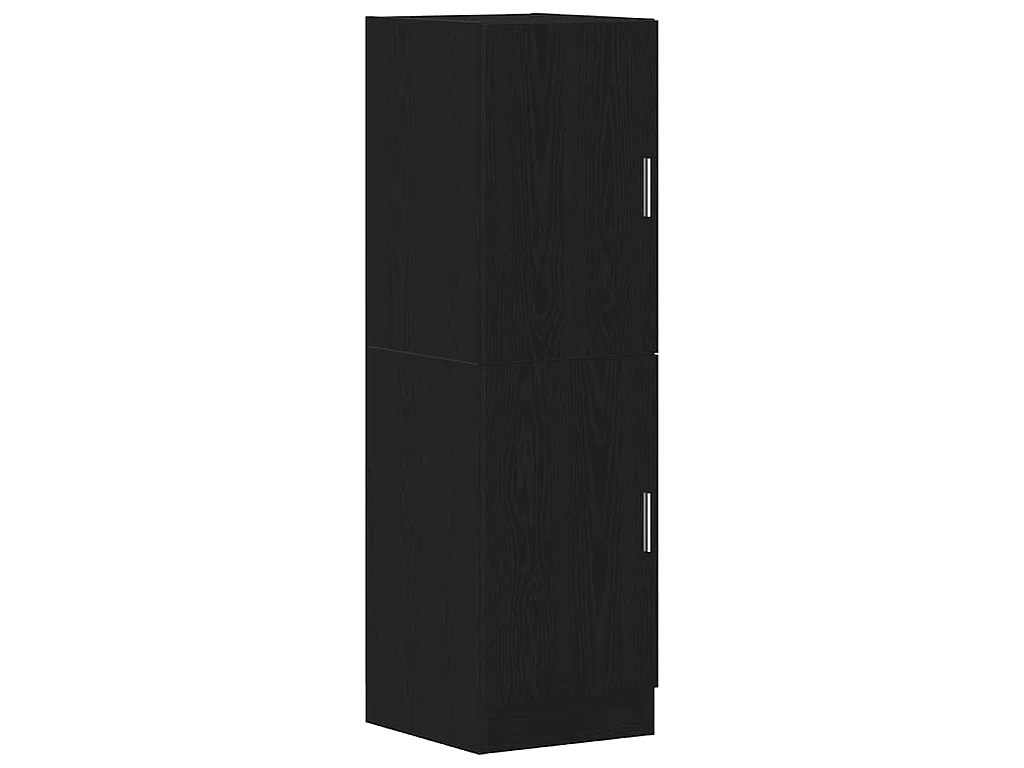 Armoire de cuisine noir 38x41,5x131,5 cm bois d'ingénierie