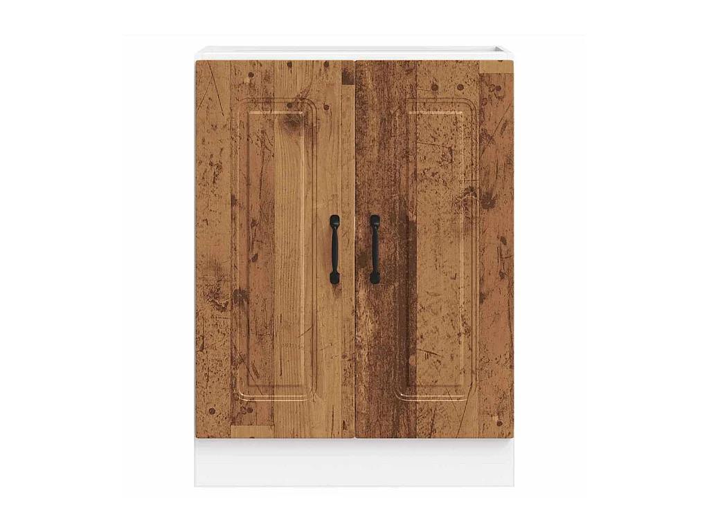 Meuble bas pour évier Kalmar vieux bois bois d'ingénierie