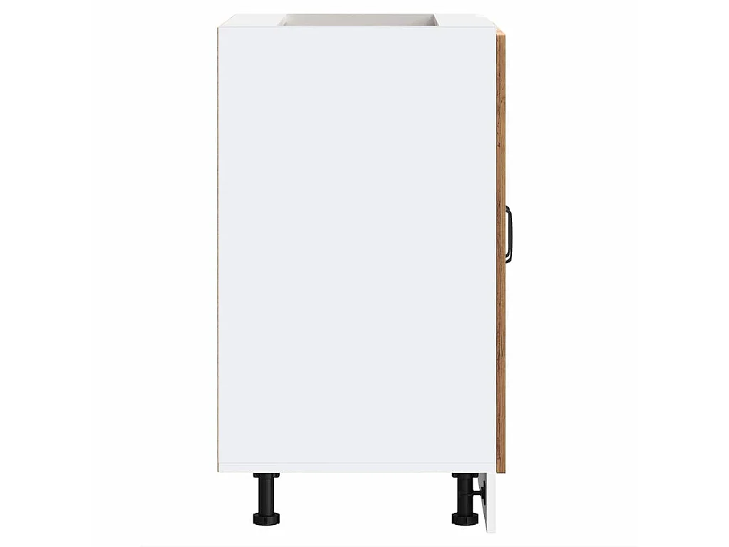 Meuble bas pour évier Kalmar vieux bois bois d'ingénierie