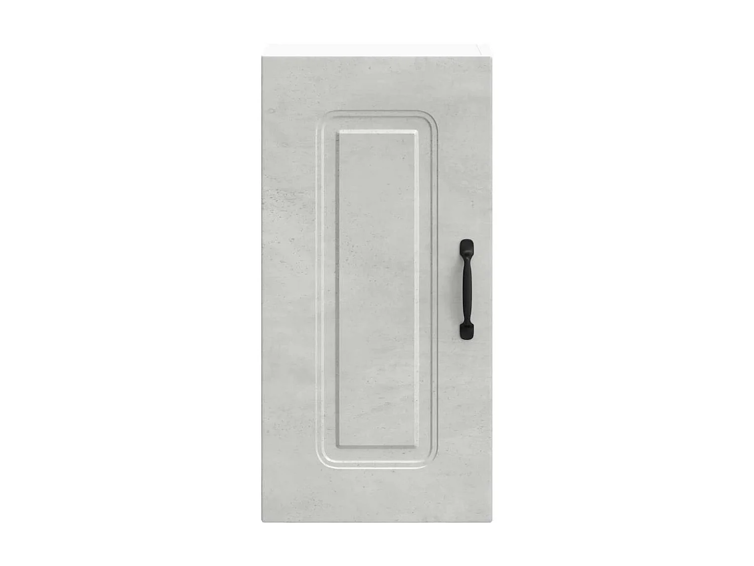 Armoire murale de cuisine Kalmar gris béton bois d'ingénierie