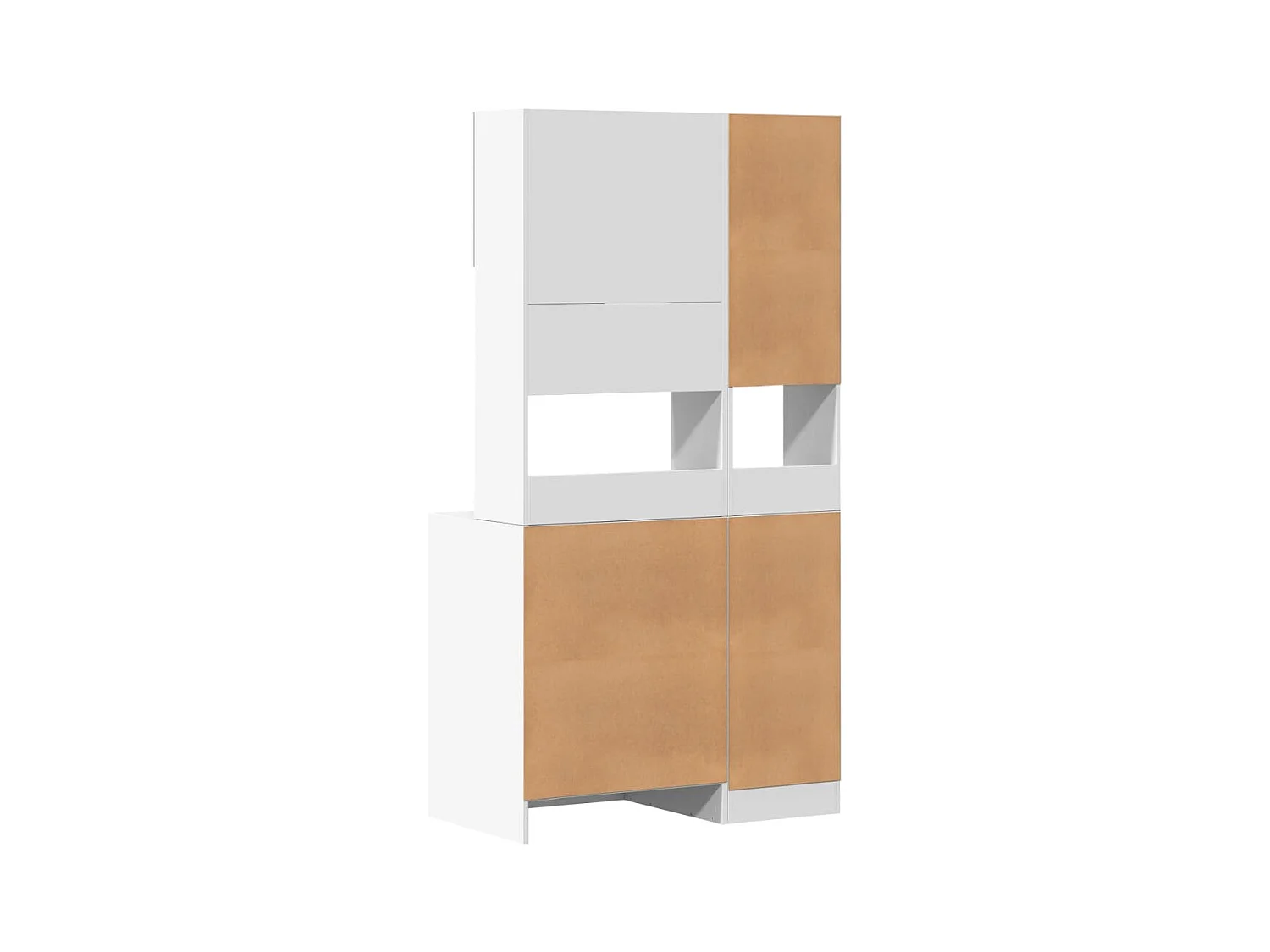 Küchenschrank Weiß 95x50x180 cm Holzwerkstoff