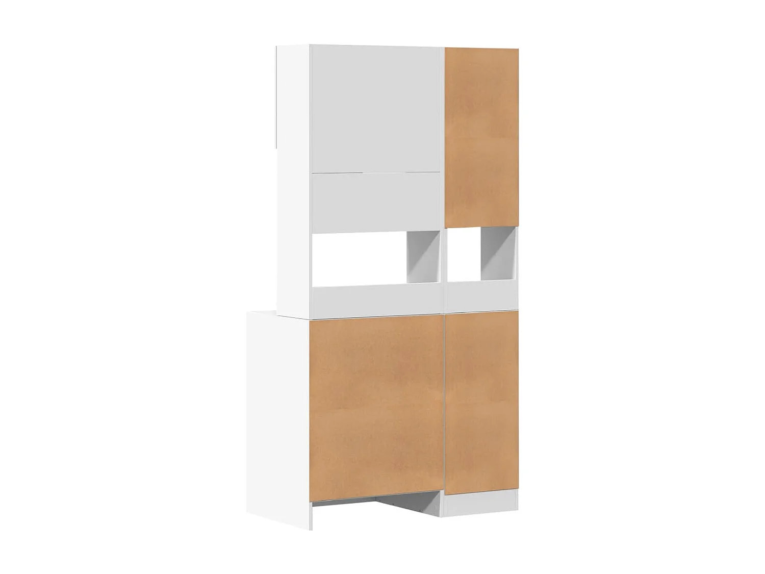 Armoire de cuisine blanc 95x50x180 cm bois d'ingénierie