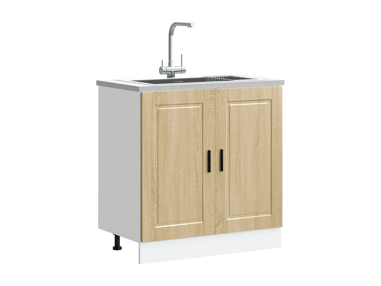 Meuble bas pour évier Porto chêne sonoma bois ingénierie