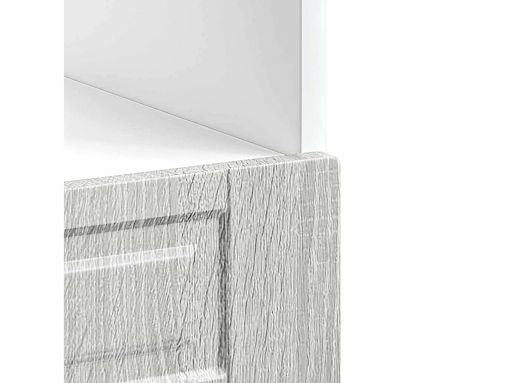 Armoire à four Porto sonoma gris bois d'ingénierie