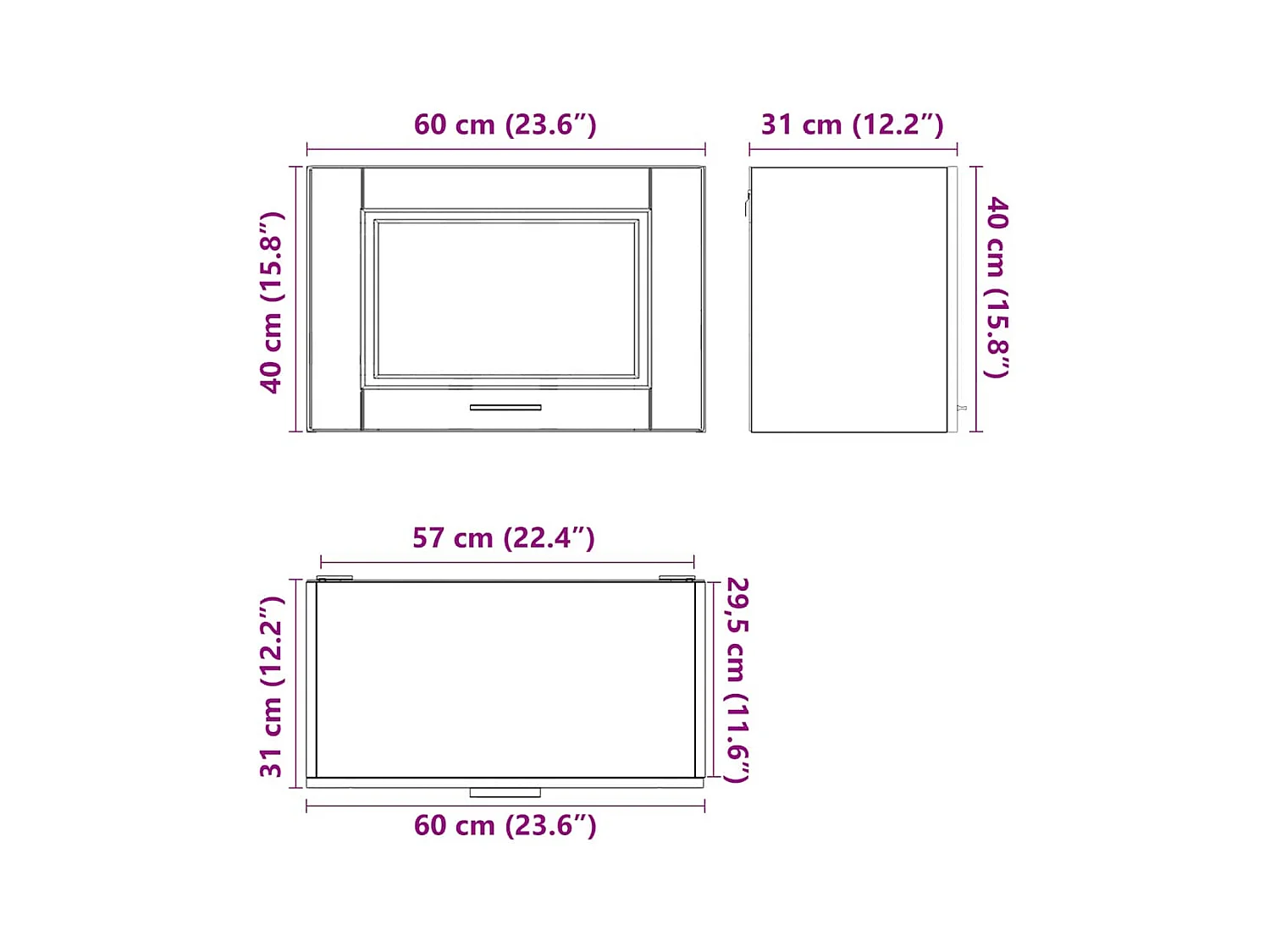 Pensile da Cucina Porto Rovere Artigianale Legno Multistrato