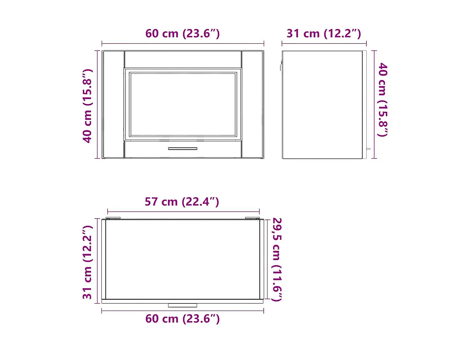 Armoire murale de cuisine Porto chêne artisanal bois ingénierie