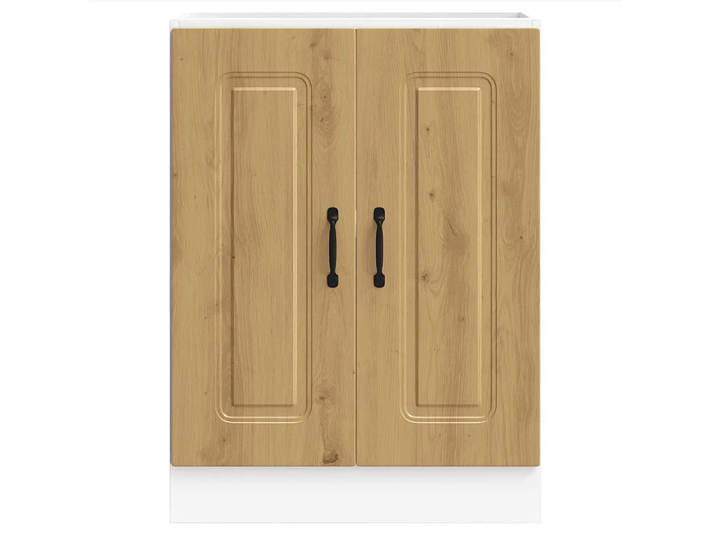 Armário baixo lavatório Kalmar carvalho artesanal 60x46x81,5 cm