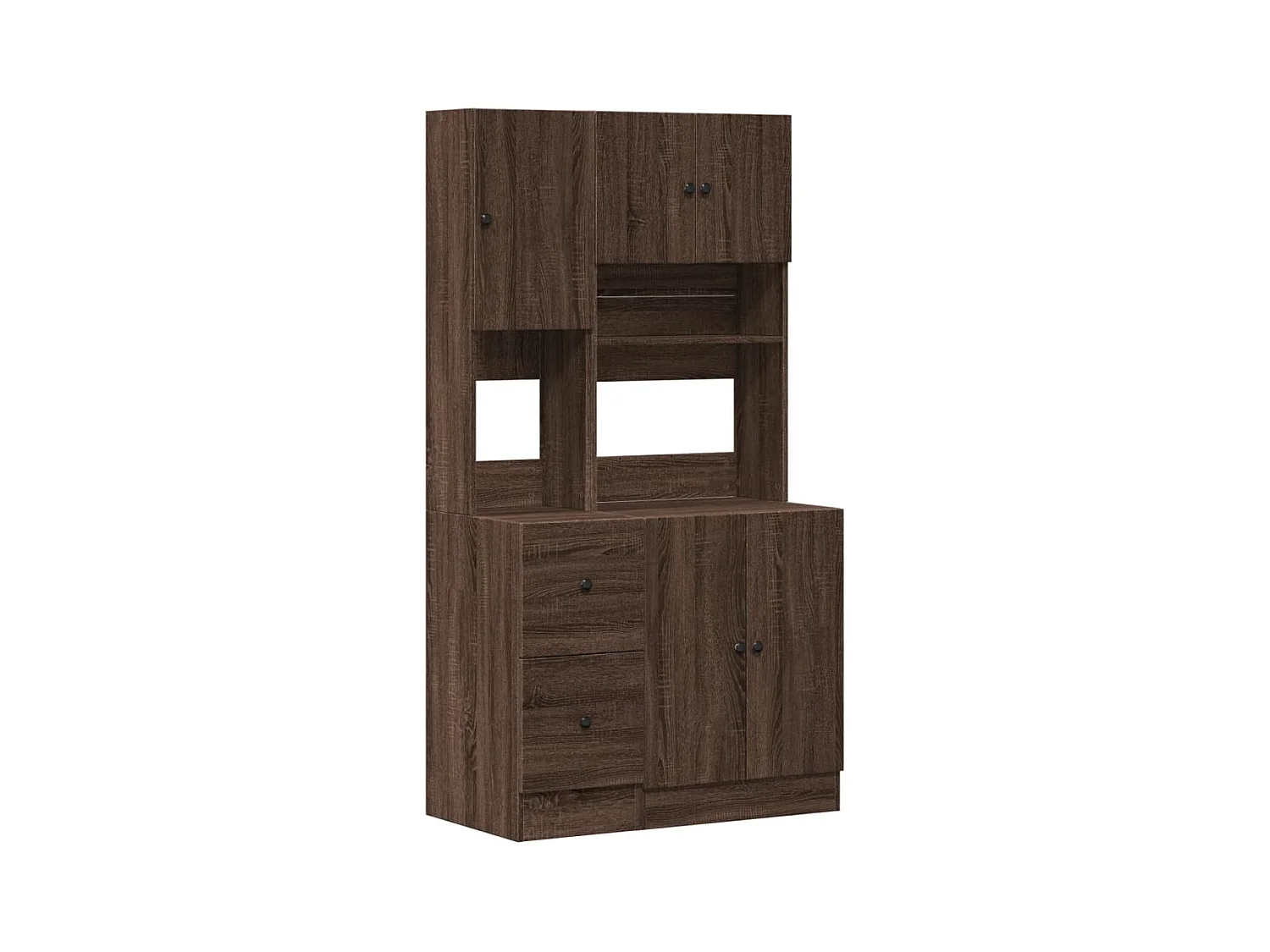 Armoire de cuisine chêne marron 95x50x180 cm bois d’ingénierie