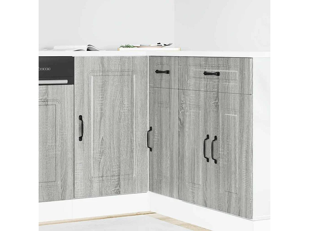 Küchenunterschrank Kalmar Grau Sonoma Holzwerkstoff