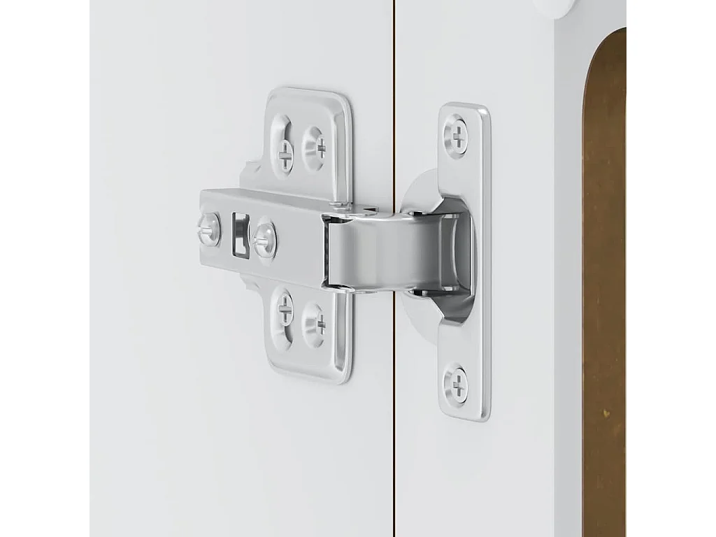 Küchen-Hängeschrank mit Glastür Lucca Räuchereiche Holzwerkstoff