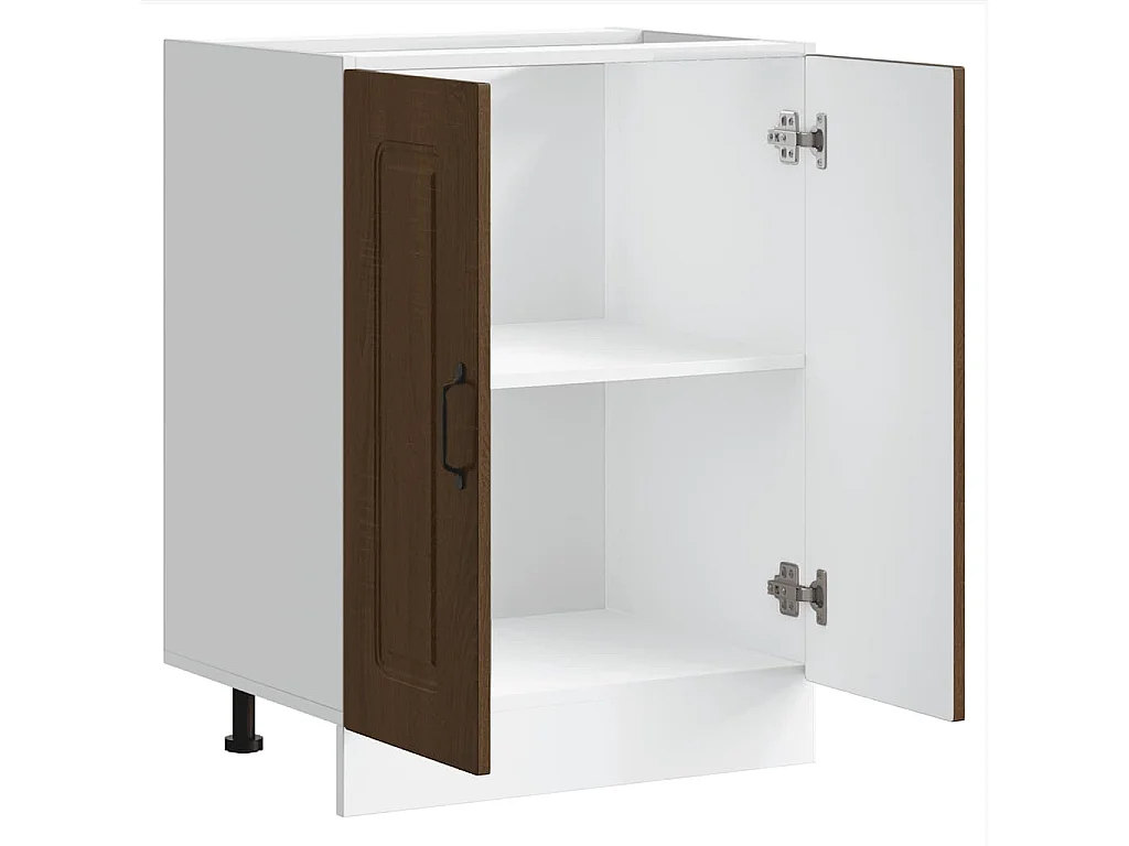 Spülenunterschrank Kalmar Braun Eichen-Optik 60x46x81,5 cm