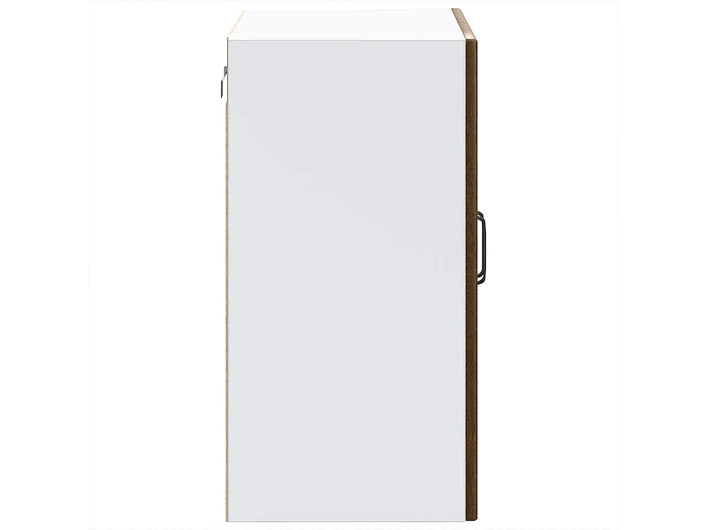 Armoire murale de cuisine et porte en verre Lucca chêne marron