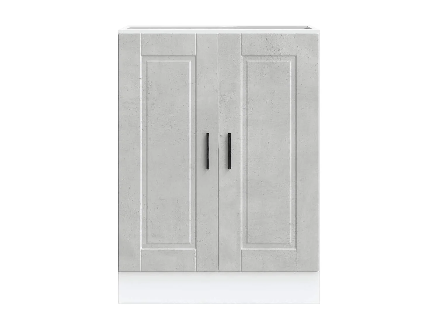 Armoire de cuisine Porto gris béton bois d'ingénierie