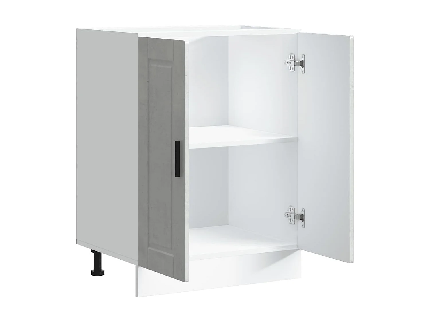 Armoire de cuisine Porto gris béton bois d'ingénierie