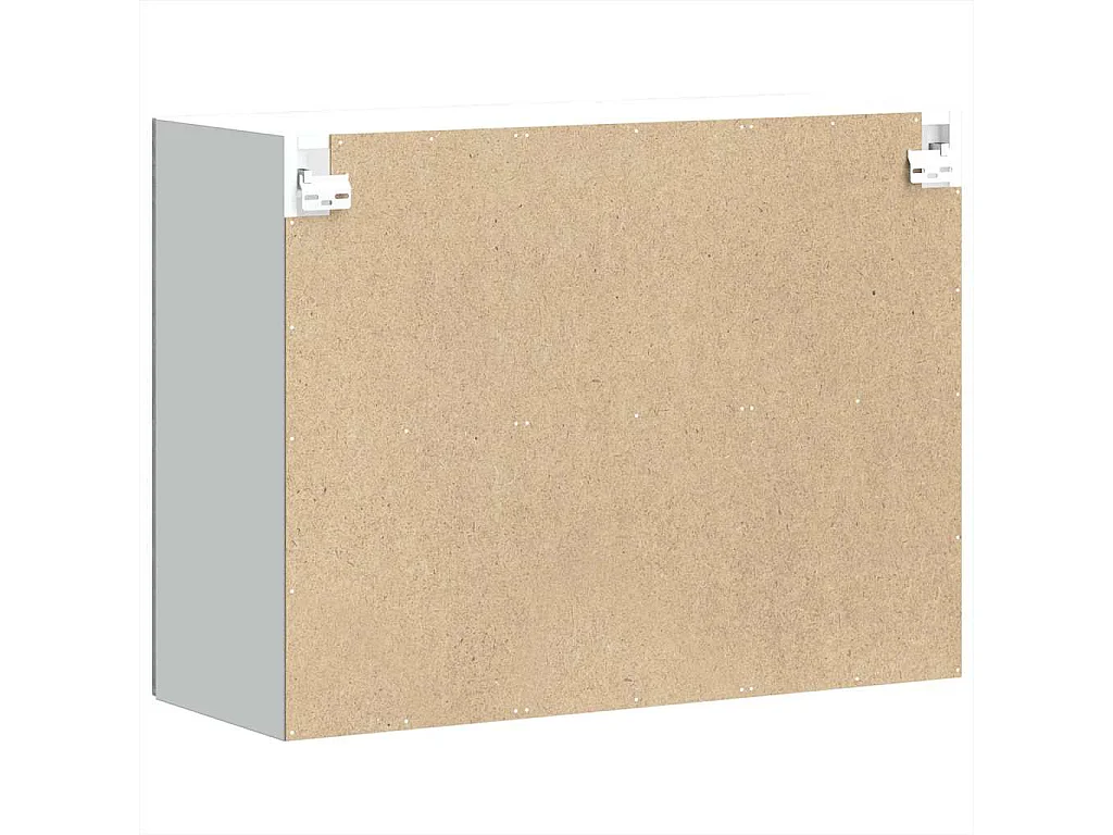 Armoire murale de cuisine avec porte vitrée "Kalmar" Bois d'ingénierie gris Sonoma