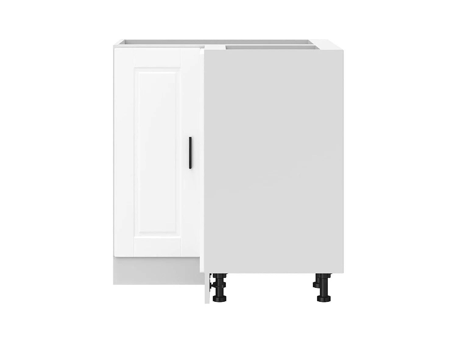 Armoire d'angle de cuisine Porto blanc bois d'ingénierie