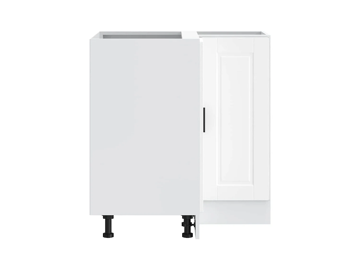 Armoire d'angle de cuisine Porto blanc bois d'ingénierie