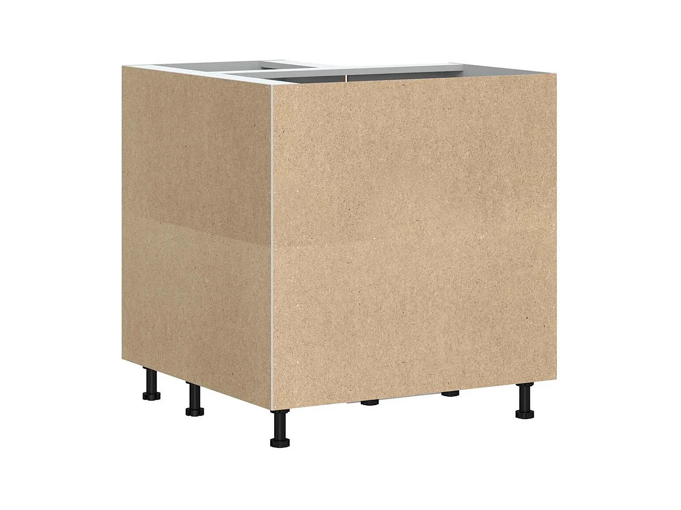 Armoire d'angle de cuisine Porto blanc bois d'ingénierie