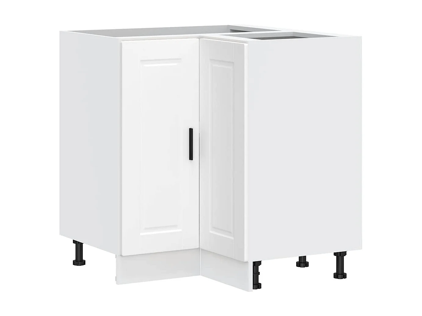 Armoire d'angle de cuisine Porto blanc bois d'ingénierie