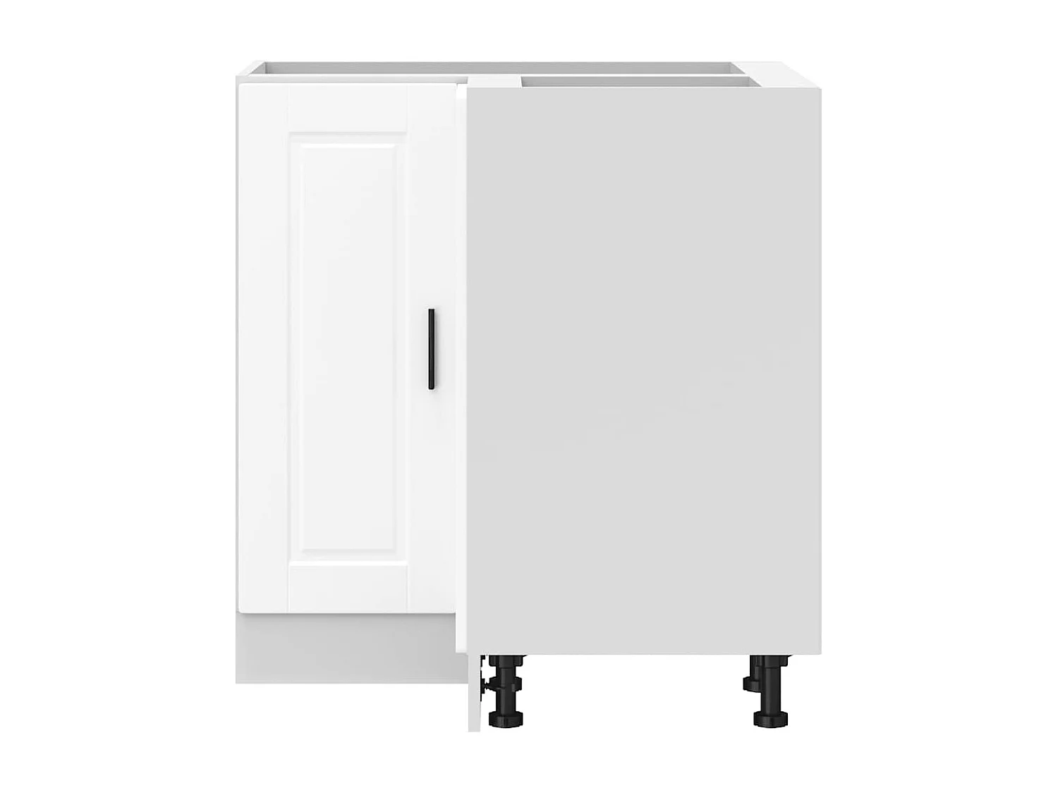 Armoire d'angle de cuisine Porto blanc bois d'ingénierie