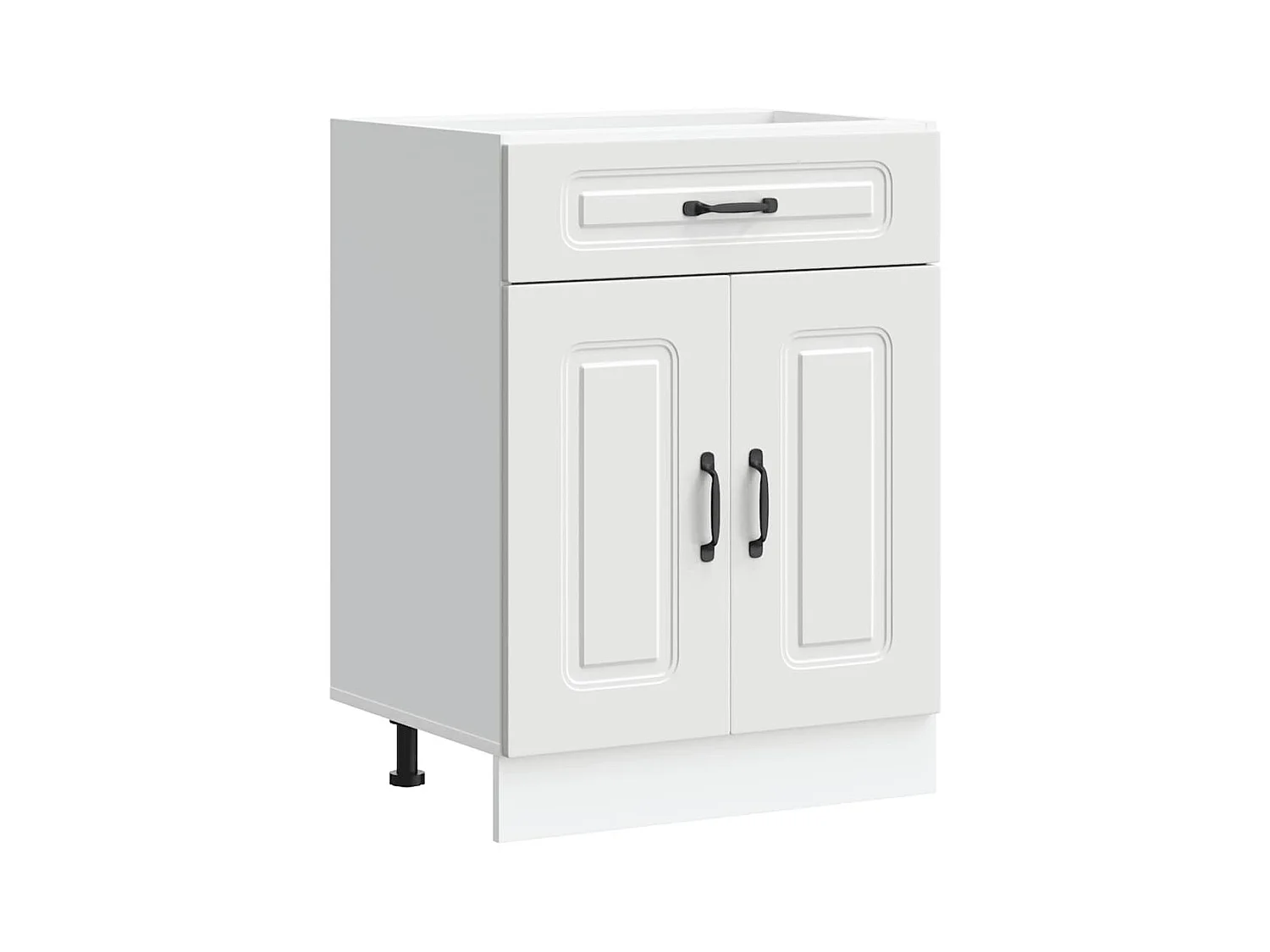Armoire de cuisine Kalmar blanc bois d'ingénierie