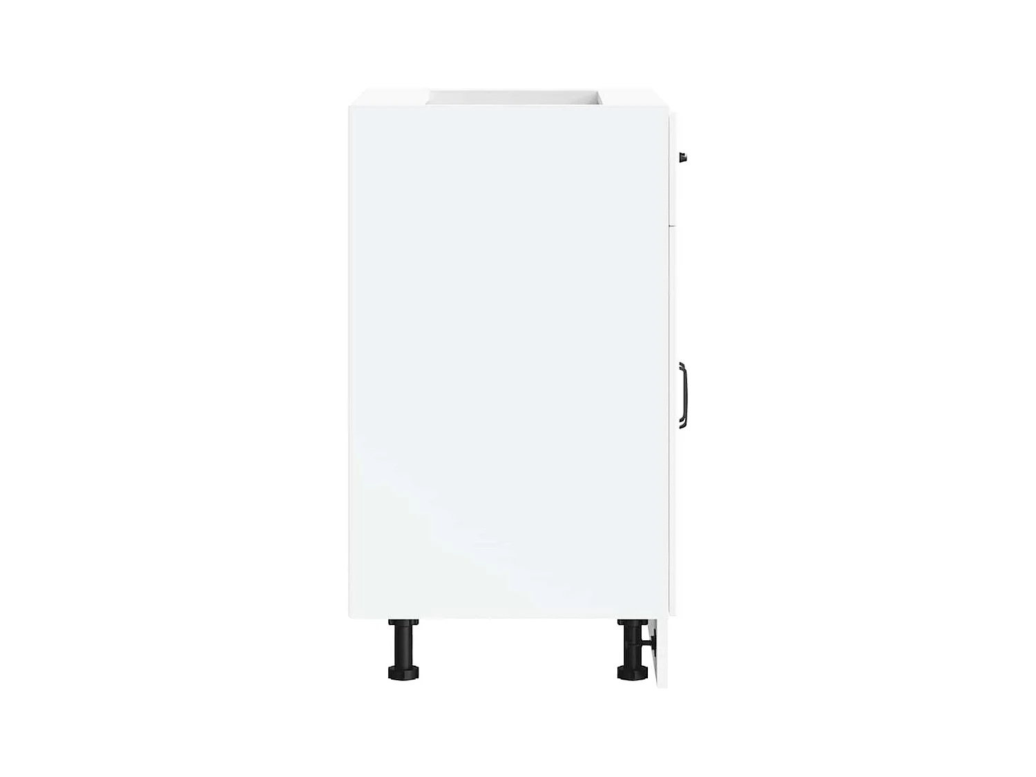 Armoire de cuisine Kalmar blanc bois d'ingénierie