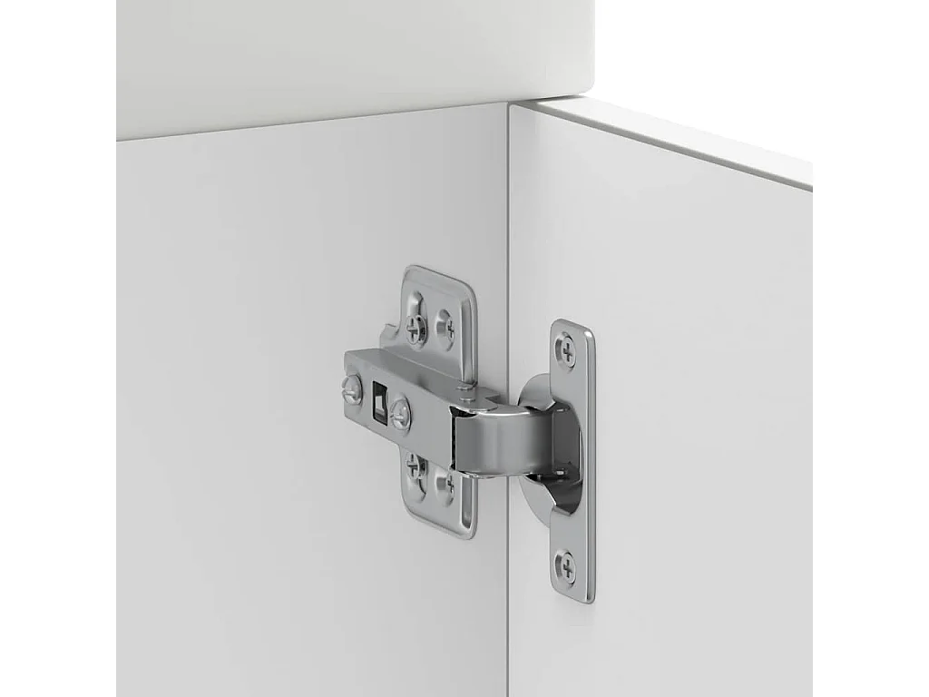 Armoire de cuisine Kalmar blanc bois d'ingénierie