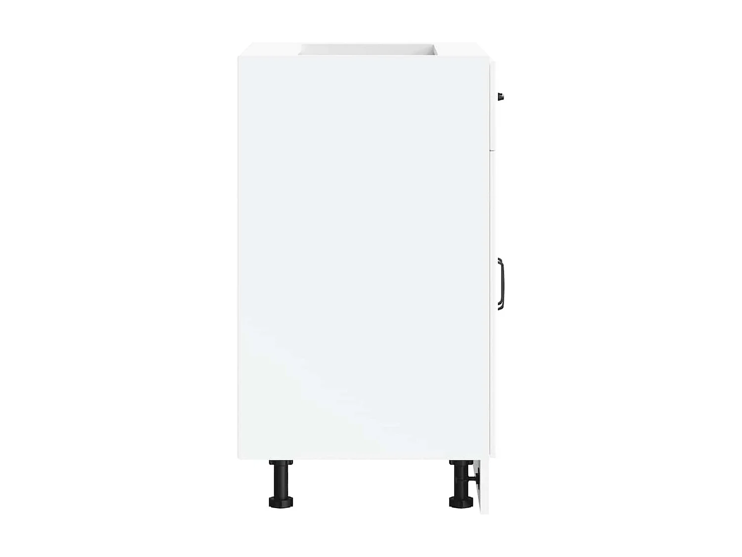 Armário de cozinha baixo Kalmar madeira artificial branca