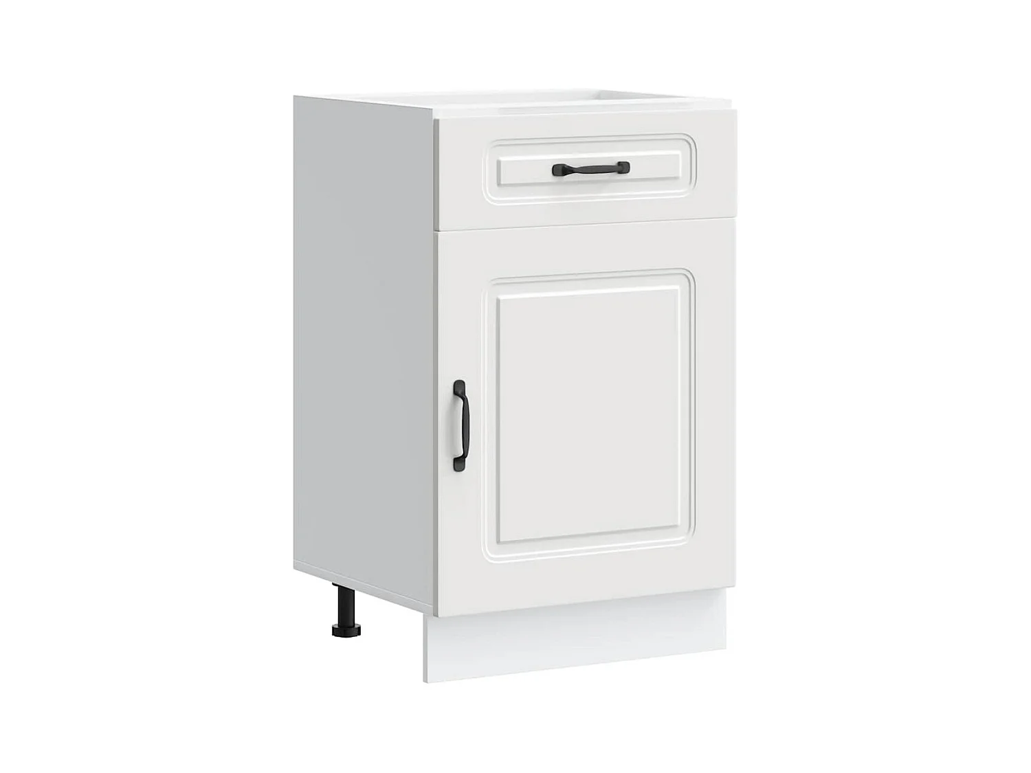 Armoire de cuisine Kalmar blanc bois d'ingénierie