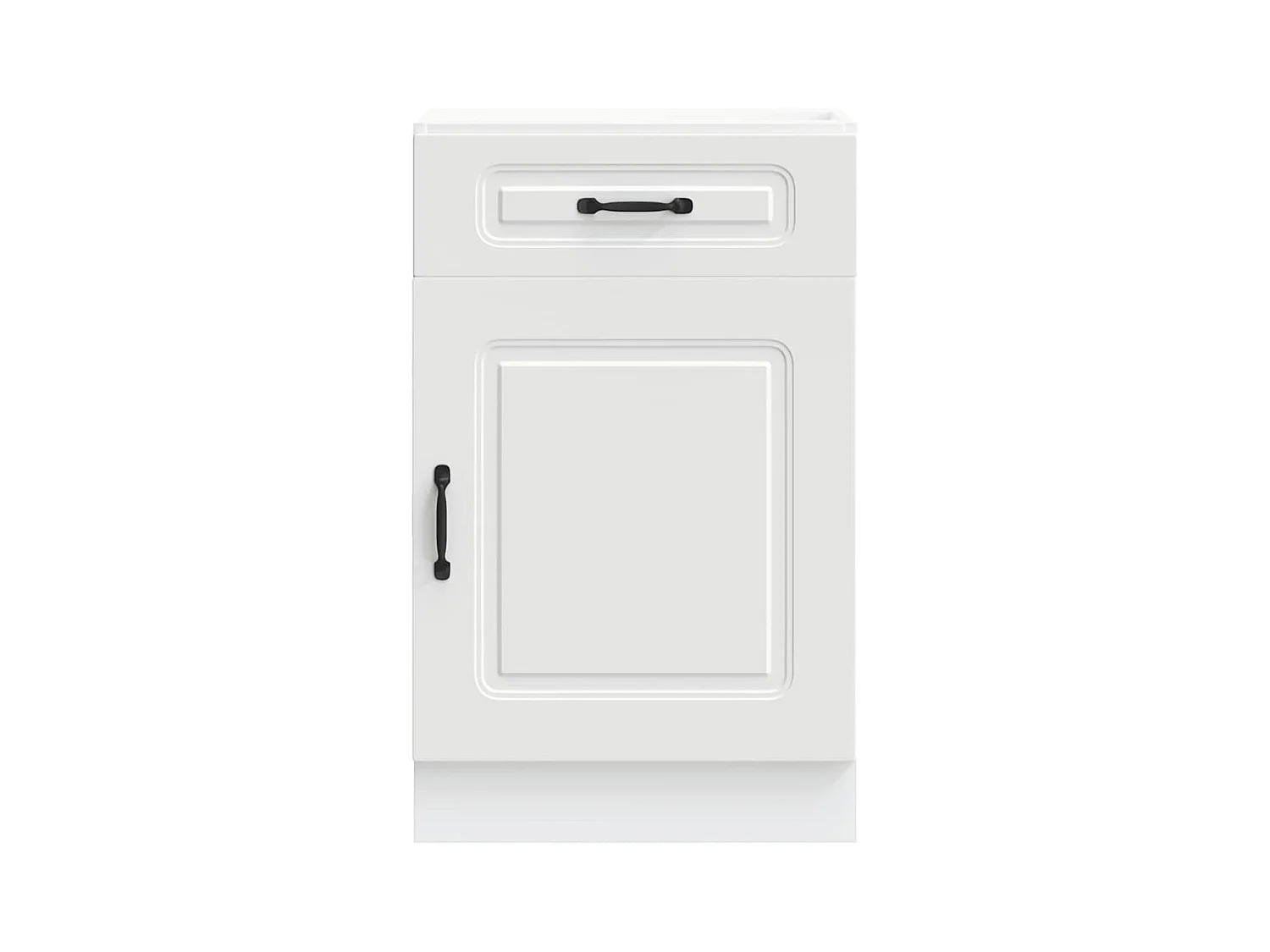 Armoire de cuisine Kalmar blanc bois d'ingénierie