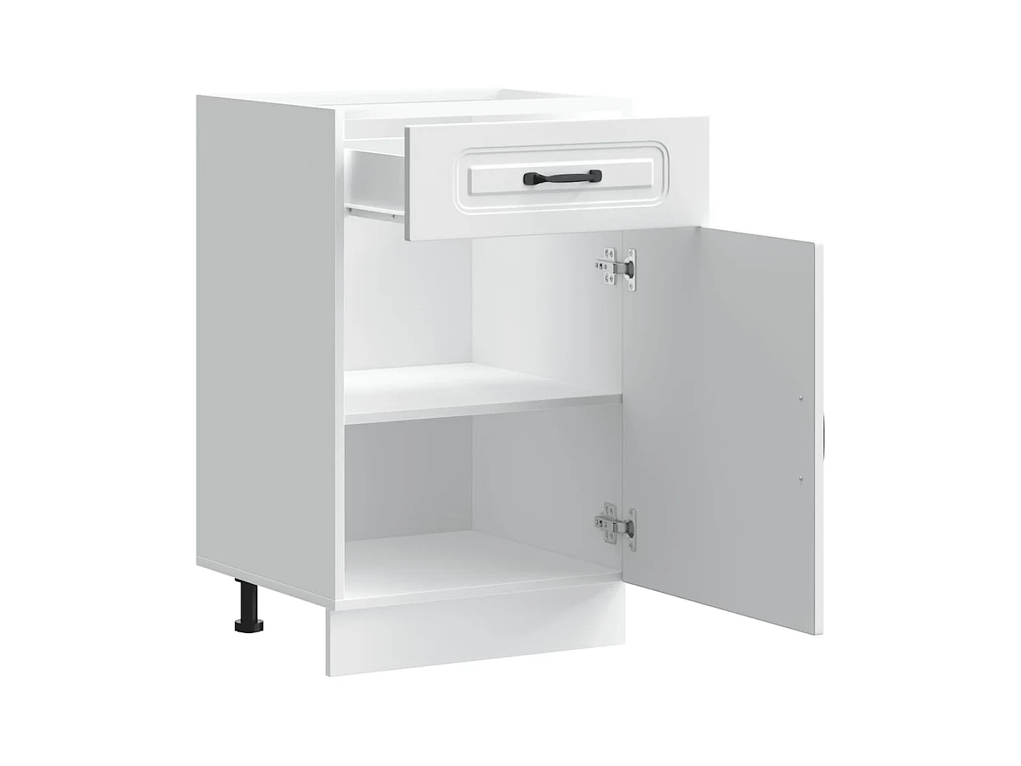 Armoire de cuisine Kalmar blanc bois d'ingénierie