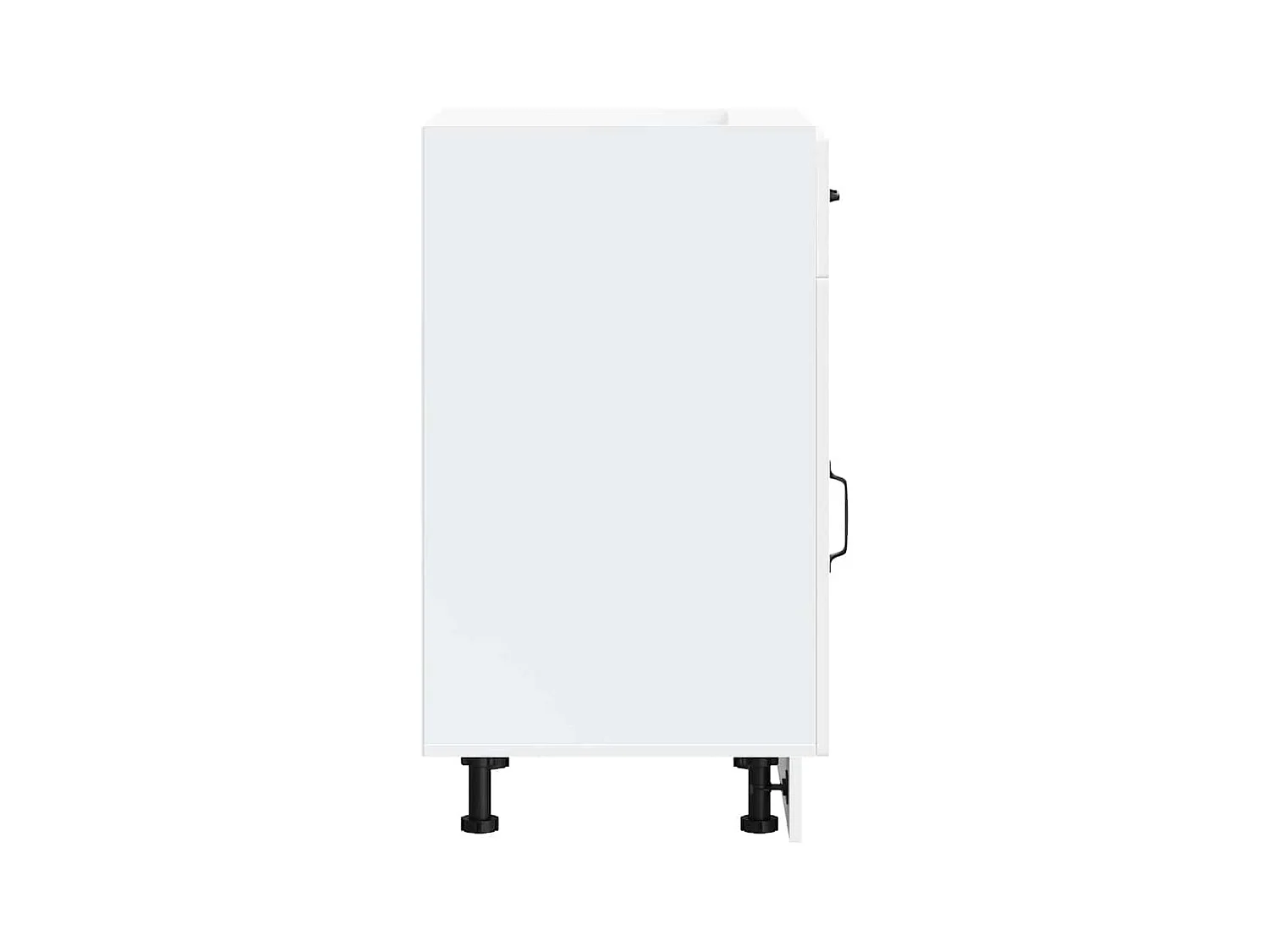 Armoire de cuisine Kalmar blanc bois d'ingénierie