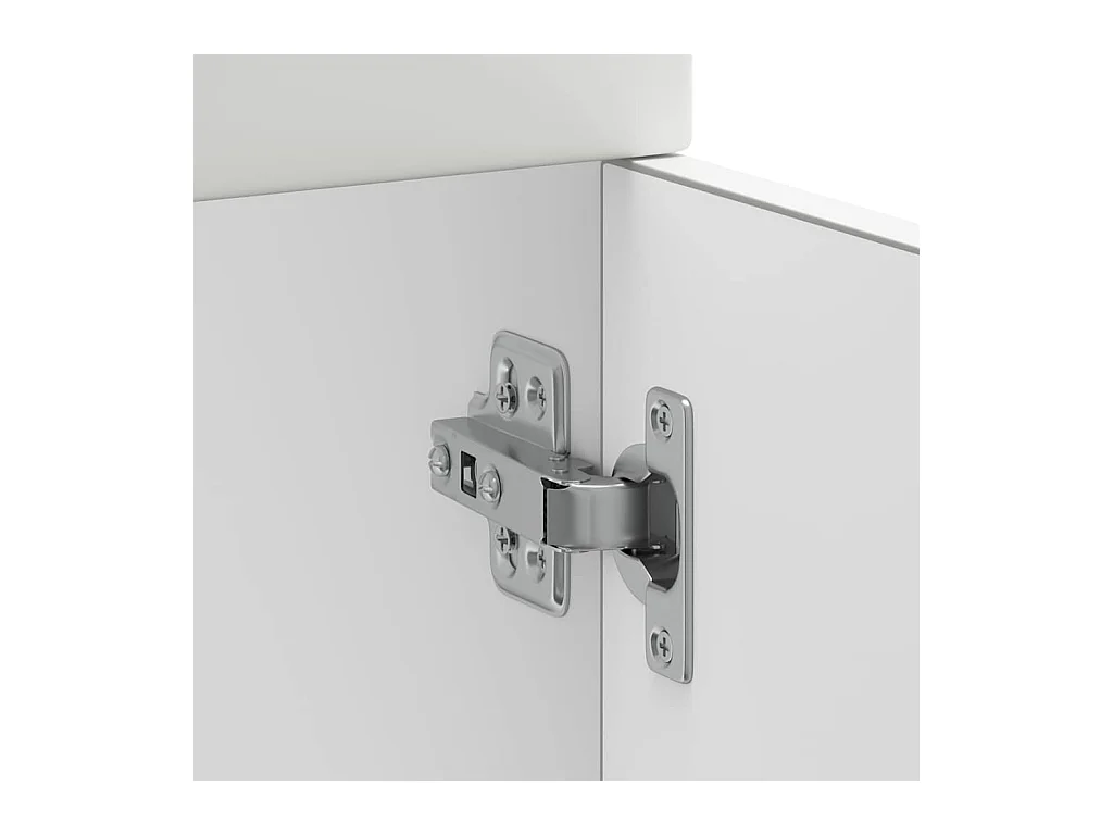 Armoire de cuisine Kalmar blanc bois d'ingénierie