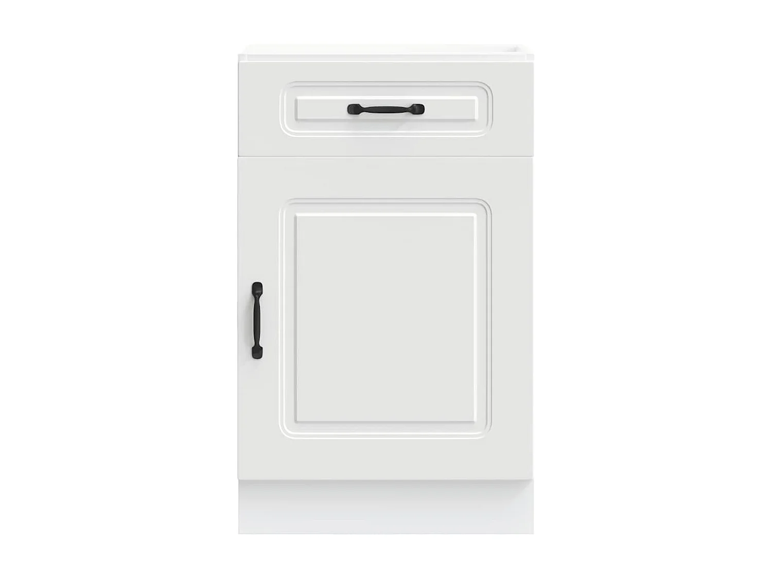 Armoire de cuisine Kalmar blanc bois d'ingénierie