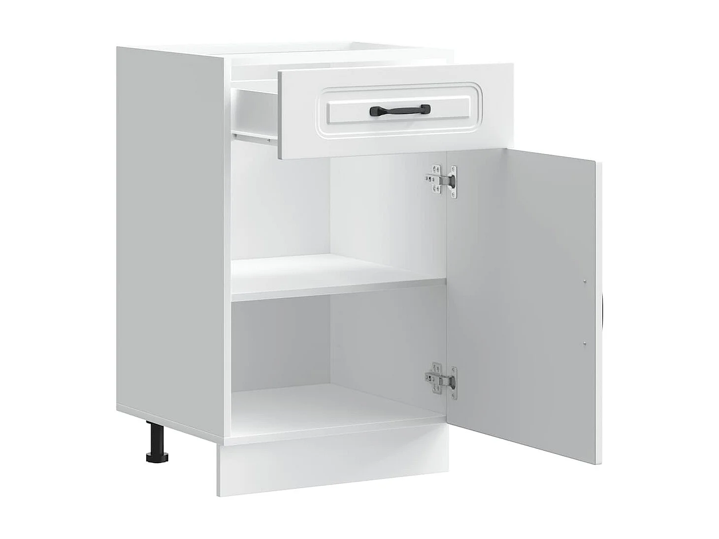 Armoire de cuisine Kalmar blanc bois d'ingénierie