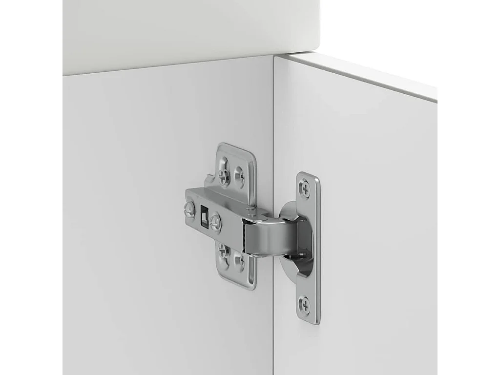 Armoire de cuisine Kalmar blanc bois d'ingénierie