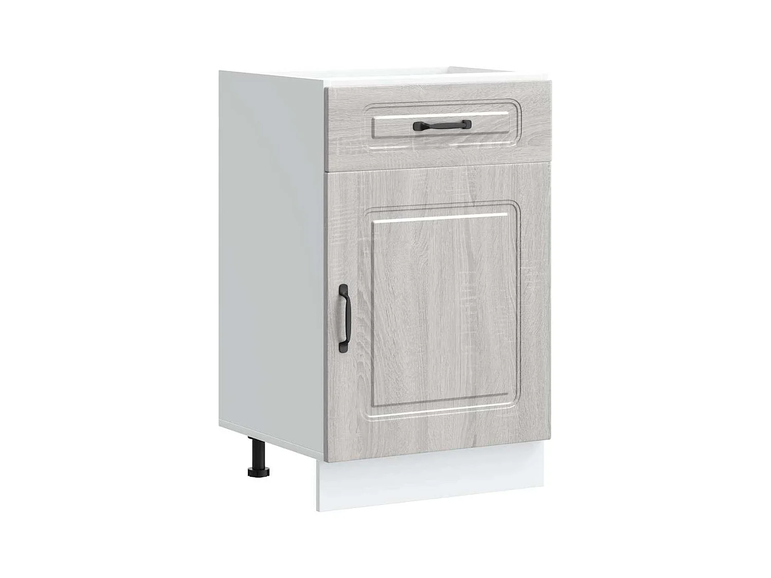 Keuken onderkast Kalmar bewerkt hout grijs sonoma eiken