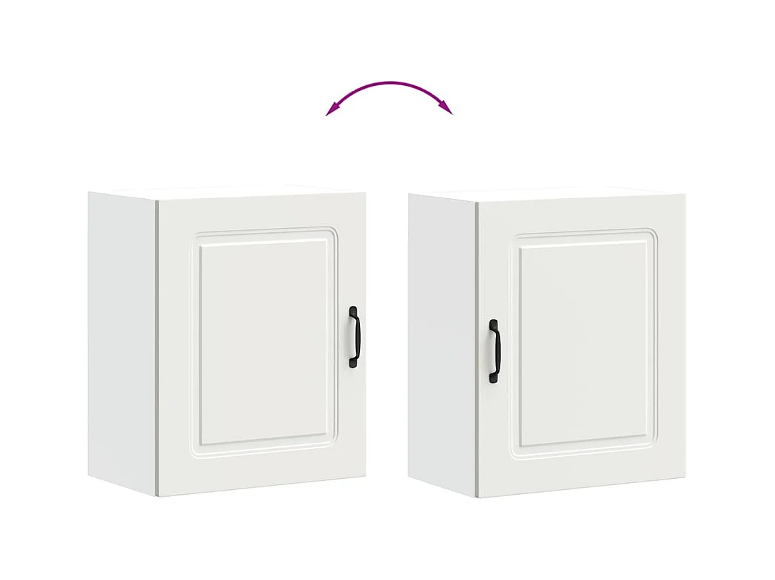 Küchen-Hängeschrank Kalmar Weiß Holzwerkstoff