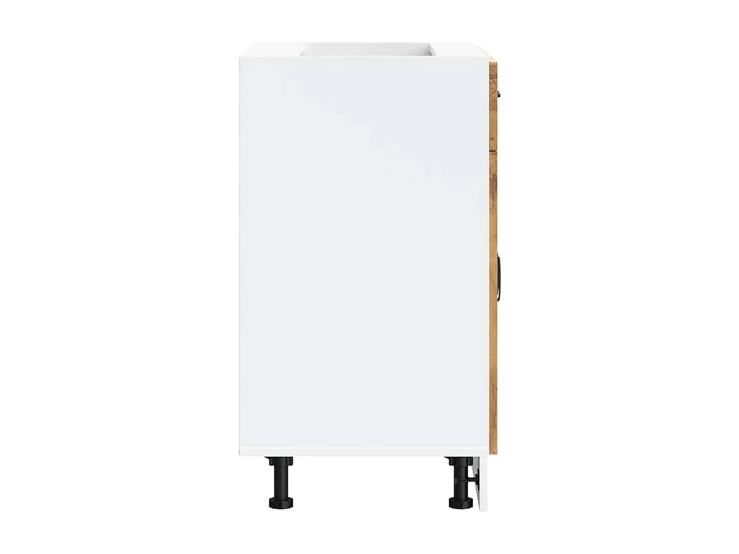 Armoire de cuisine Kalmar vieux bois bois d'ingénierie