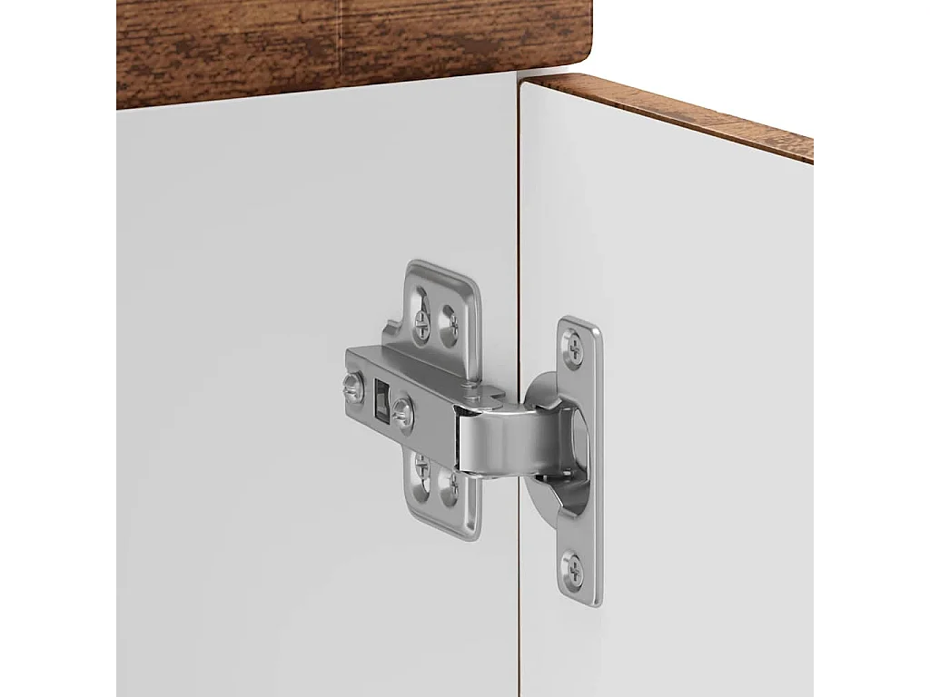 Armoire de cuisine Kalmar vieux bois bois d'ingénierie