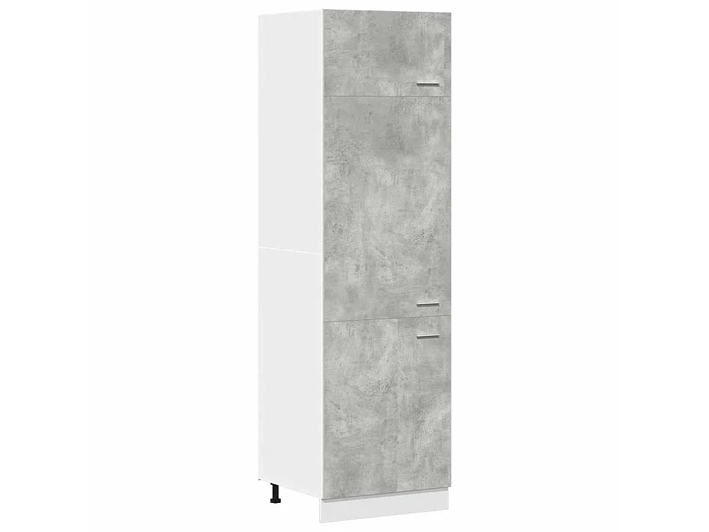 Mobile per Frigo “Lyon” Grigio Cemento 60x57x207 cm