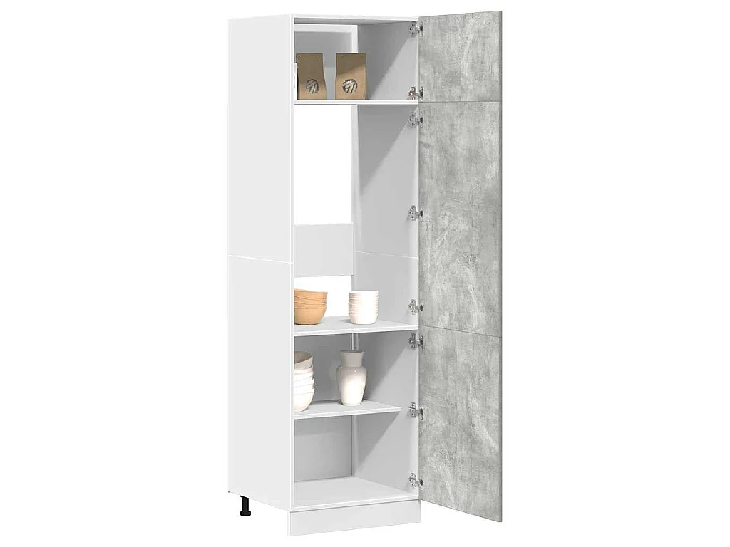 Mobile per Frigo “Lyon” Grigio Cemento 60x57x207 cm