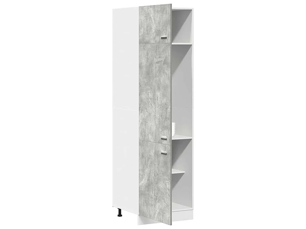 Mobile per Frigo “Lyon” Grigio Cemento 60x57x207 cm