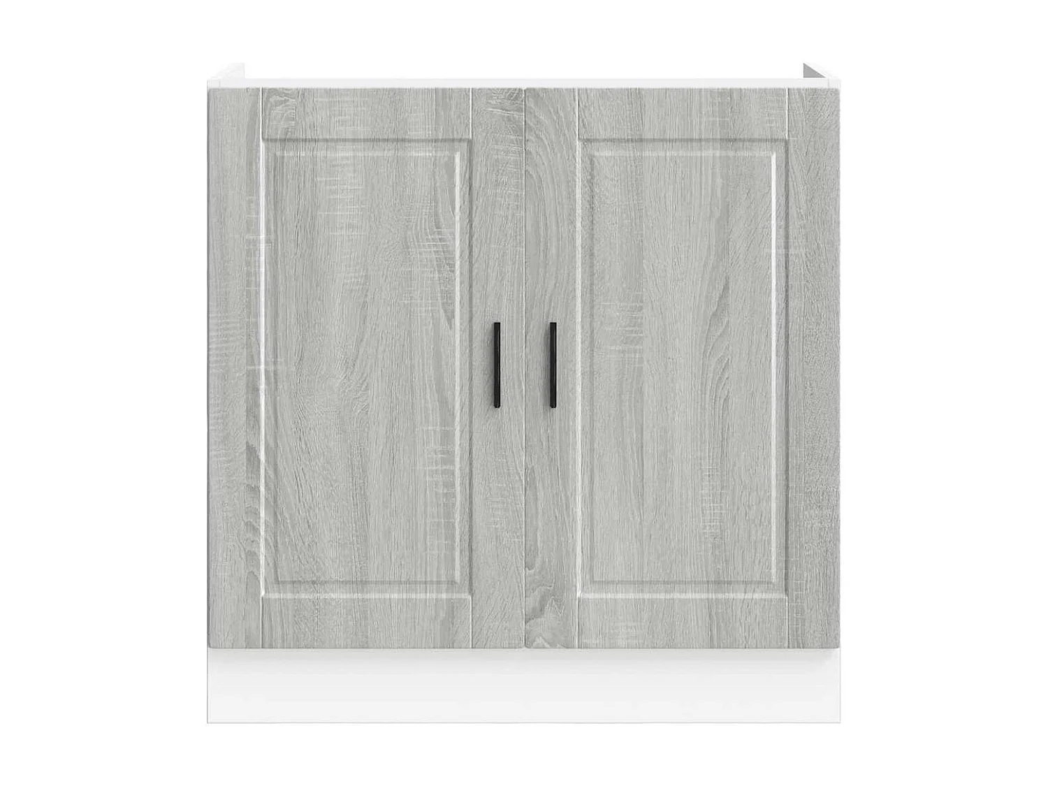 Spülenunterschrank Porto Grau Sonoma 80x46x81,5cm Holzwerkstoff
