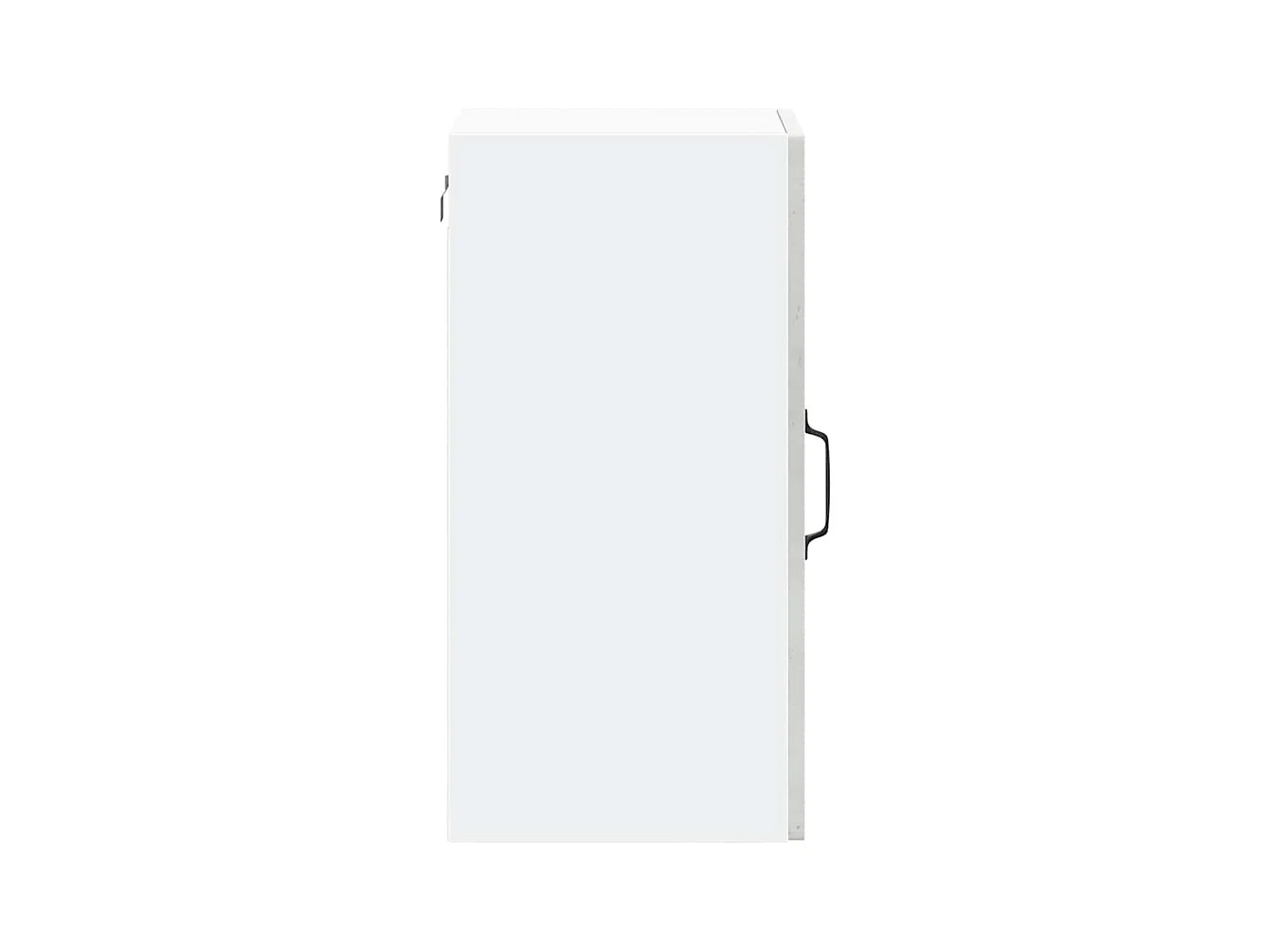 Armoire murale de cuisine avec porte en verre Kalmar gris béton