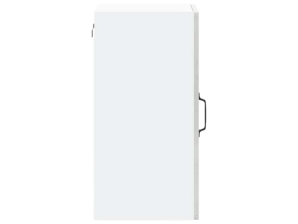 Armoire murale de cuisine avec porte en verre Kalmar gris béton