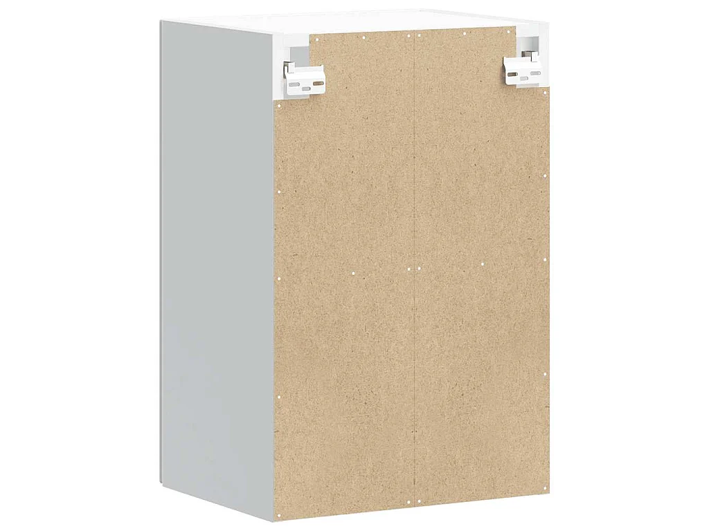 Armoire murale de cuisine avec porte en verre Kalmar gris béton