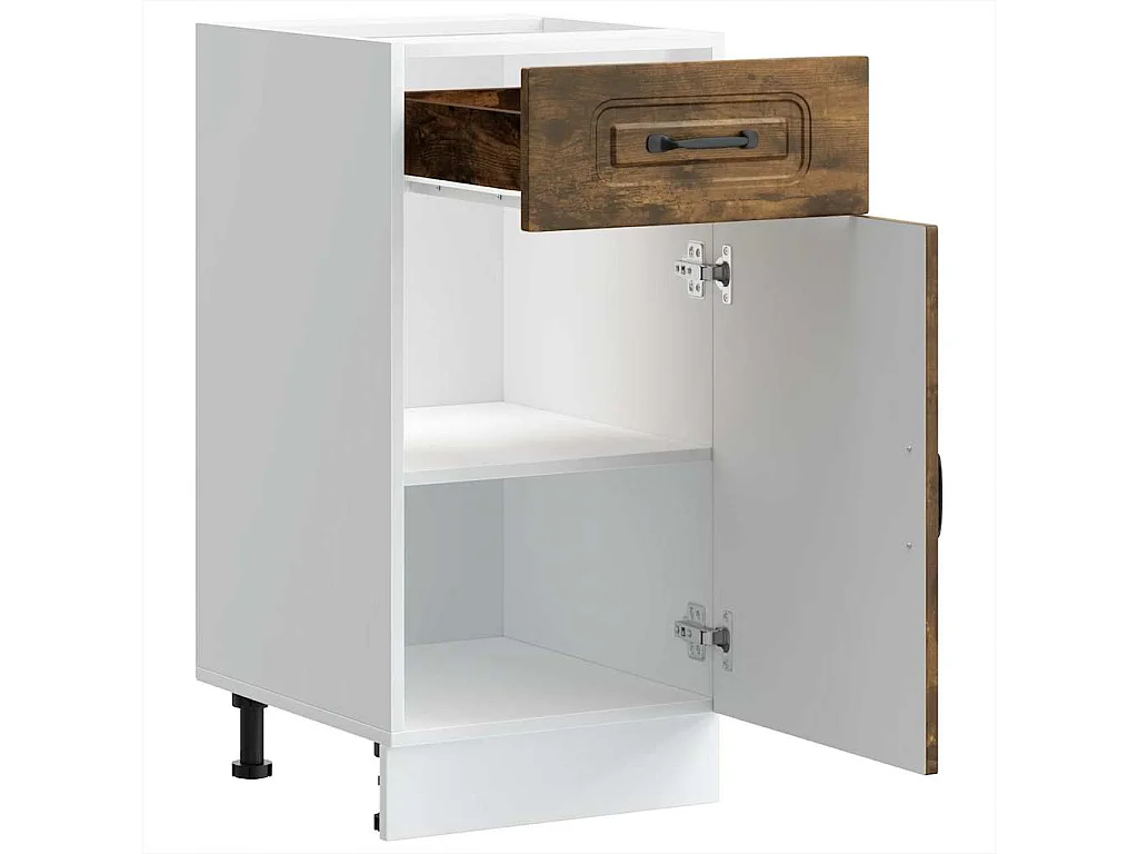 Armoire de cuisine Kalmar chêne fumé bois d'ingénierie