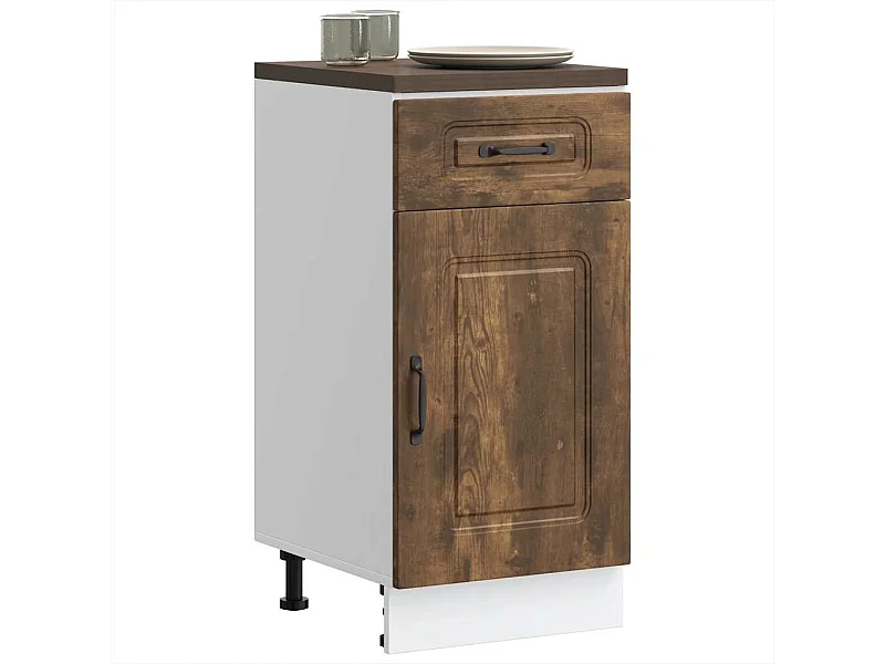 Armoire de cuisine Kalmar chêne fumé bois d'ingénierie